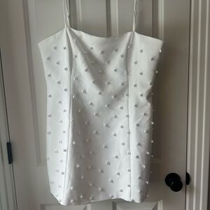 NASTY GAL PEARL SATIN DRESS